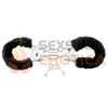 Esposas con peluche pipedream CC color negro